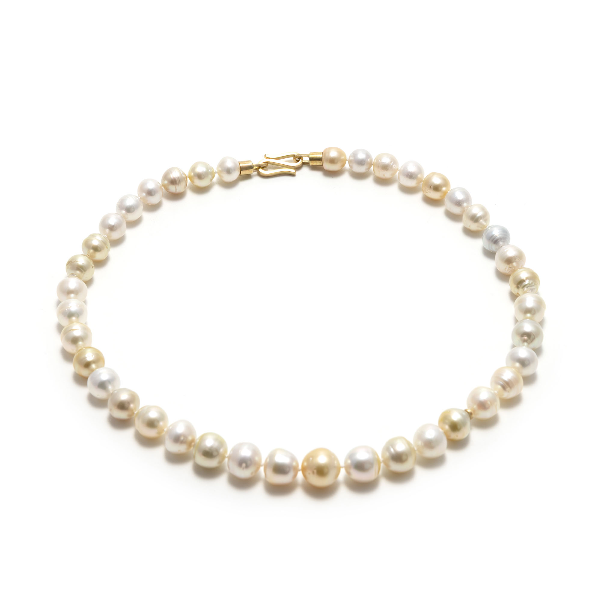 Collier "Rio Dorado", Südseeperlen