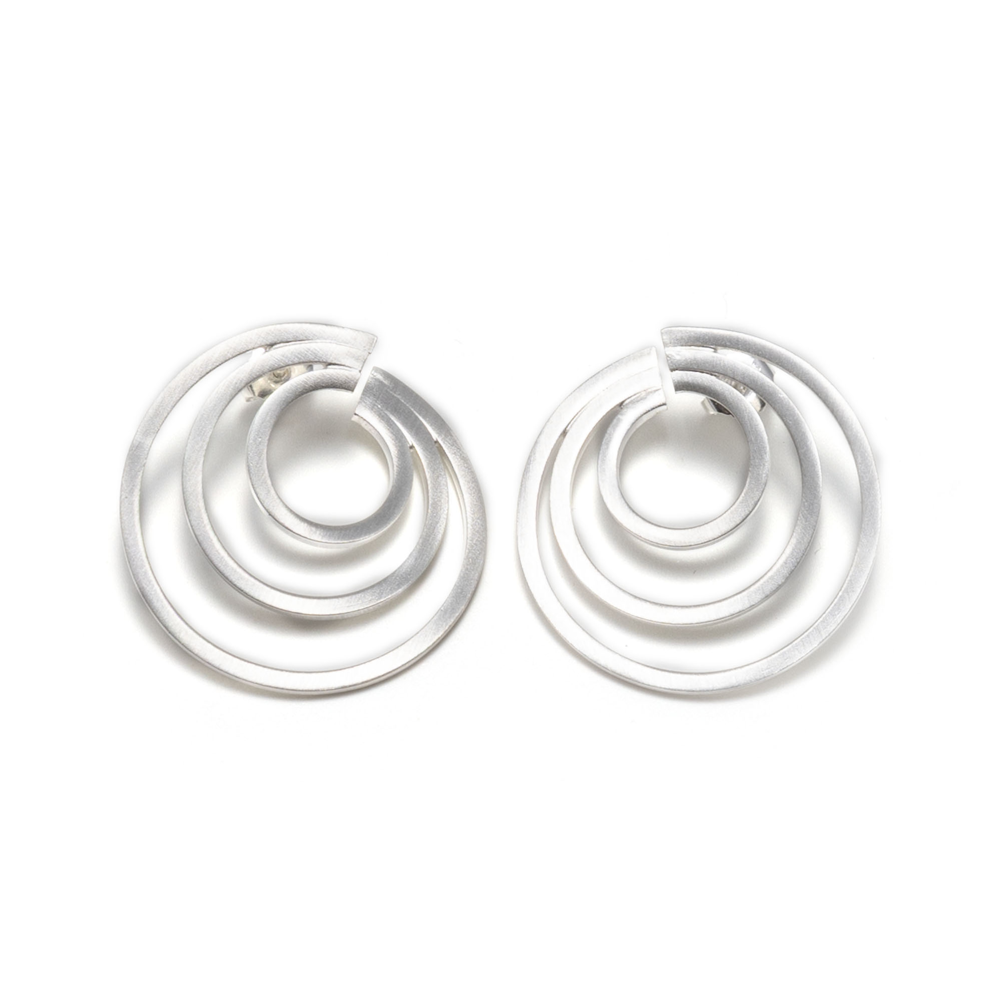 Ohrstecker "drei Silberkreise"