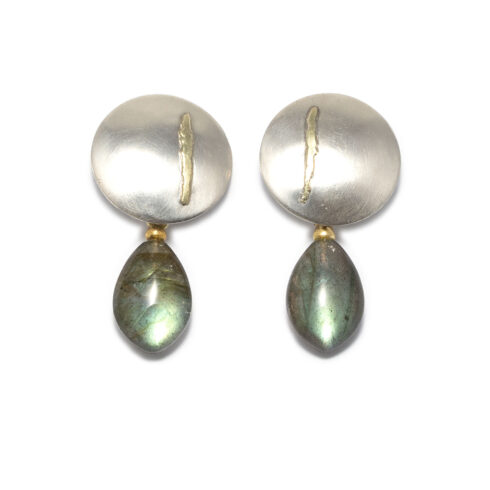 Ohrstecker "Blaue Stunde", mit abnehmbaren Einhängern