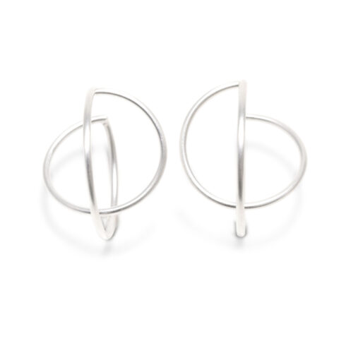 Silbercreolen "Doppelkreis"