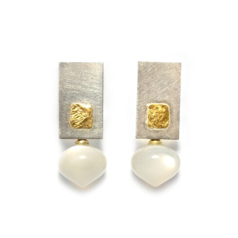 Ohrstecker "Mondphase", mit abnehmbaren Einhängern