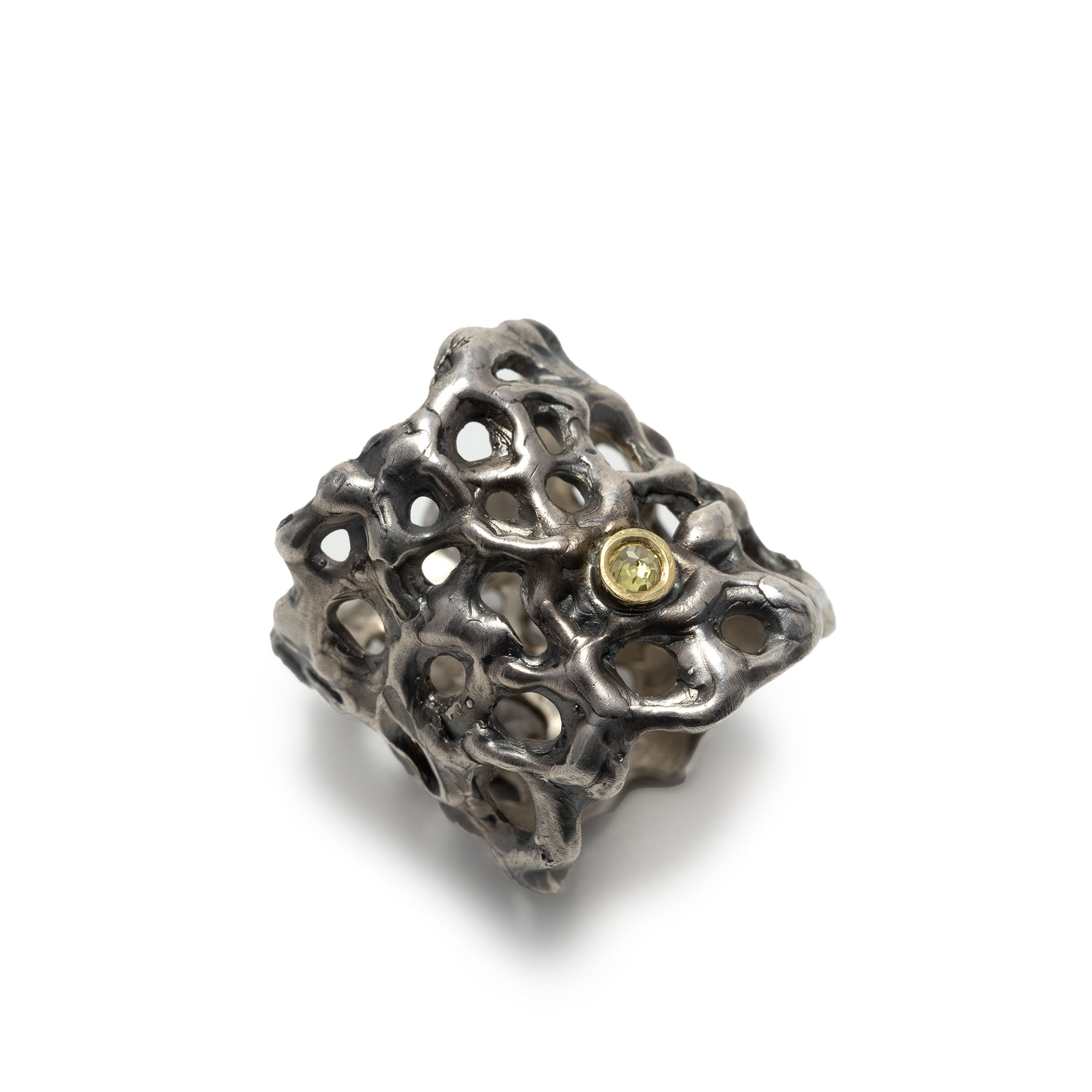 Silberring "vernetzt"