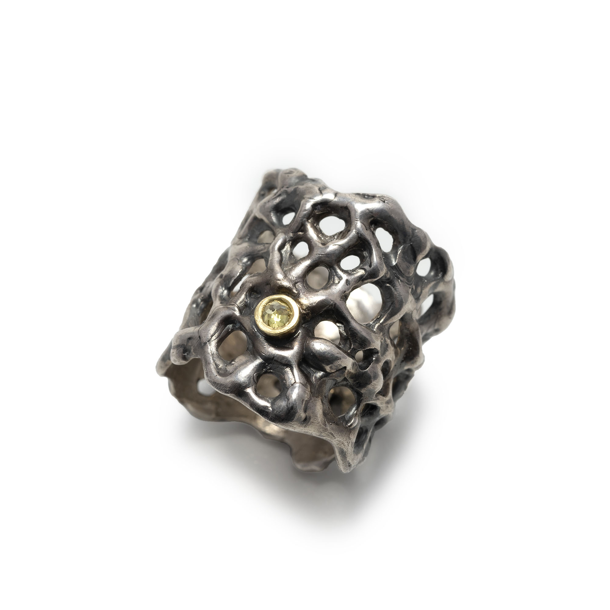 Silberring "vernetzt"